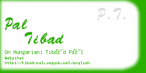 pal tibad business card